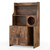 Modern industrial cat litter box enclosure with open display shelves - CatsPlay.com