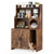 modern industrial litter box enclosure open shelves - view 8