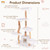 66" solid wood cat tower - view 5