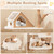 60" solid wood cat tower - view 7