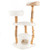 49" solid wood cat tree with cattail basket - view 3