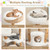 49" solid wood cat tree with cattail basket - view 6