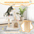 32" solid wood flower cat tree - view 8
