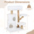 30.5" modern solid wood cat tree - view 5