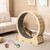 Cat exercise wheel 40 inch with lockable mechanism and carpeted running track - CatsPlay.com