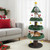 70" Christmas Cat Tower with Enclosed Top Perch
