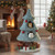 48.5" Christmas Cat Tree with Two Enclosed Condos