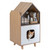 Wooden Cat House Litter Box Enclosure with Shelf