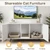 Two-door mid-century cat litter box cabinet with open center access - CatsPlay.com