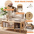 40" Coffee Table Cat House with Open Shelf