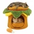 Hamburger-Shaped Cat Nest with Plush Toy