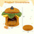 Hamburger-Shaped Cat Nest with Plush Toy