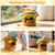 Hamburger-Shaped Cat Nest with Plush Toy