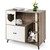 Cat Litter Enclosure with 3 Sisal Scratching Posts