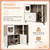 Cat Litter Enclosure with 3 Sisal Scratching Posts