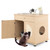 Cat Litter Enclosure with Sisal Scratching Doors