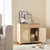 Cat Litter Enclosure with Sisal Scratching Doors