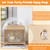 Cat Litter Enclosure with Sisal Scratching Doors