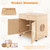 Cat Litter Enclosure with Sisal Scratching Doors
