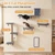 5-in-1 Cat Wall Shelf System with Scratching Post - view 6