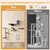 5-in-1 Cat Wall Shelf System with Scratching Post - view 8