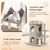 Cat tree with hideaway caves - view 7