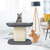 Modern cat tree tower with large plush perch - CatsPlay.com