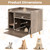 Cat Litter Box Enclosure with Flip-Down Door and Scratching Mat - view 5