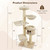 75.5" Cat Gym with 7 Sisal Posts and Hanging Basket - view 5