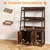 Cat Litter Box Enclosure with Storage Shelves and Scratcher - view 4
