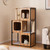 52 inch cat tree house with metal frame and scratching posts - CatsPlay.com