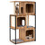 52" Cat Tree House with Metal Frame and Scratching Posts - view 3