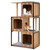 52" Cat Tree House with Metal Frame and Scratching Posts - view 4
