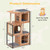 52" Cat Tree House with Metal Frame and Scratching Posts - view 5