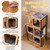52" Cat Tree House with Metal Frame and Scratching Posts - view 6