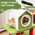 58" Cat Tree Tower with Self-Groomer and Cat Basket - view 6