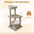 36" Cat Tree with Round Perch and Jute Rope - view 5