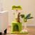 31 inch palm-themed cat tree with artificial leaves - CatsPlay.com