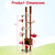 Floor-to-Ceiling Mushroom Cat Tower, Adjustable 81.5"-109" - view 5