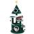 Christmas Cat Tree with 2 Condos and Bell Ball Toys - view 4