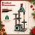 Christmas Cat Tree with Snowflake Ornaments and Washable Cushion - view 5
