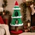 51 inch Christmas Cat Tree with Santa Hat Topper and 2 Condos - CatsPlay.com