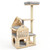 Solid Rubber Wood Cat Tree with Condo and Padded Top Perch - view 3