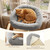 Solid Rubber Wood Cat Tree with Condo and Padded Top Perch - view 6