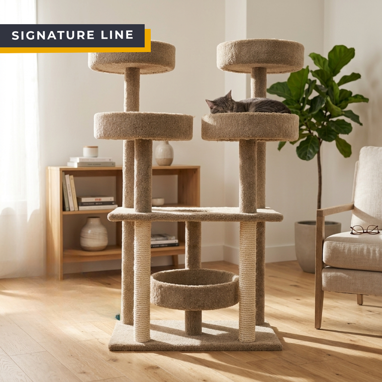 Cat's Choice 55" Cat Tower Castle Gym for BIG Cats