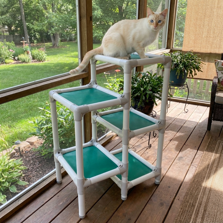 PVC Frame 5 Tier Cat Tree