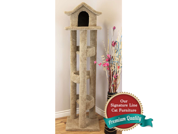 Cat's Choice Premier 72 Inch Pagoda Cat Tower
