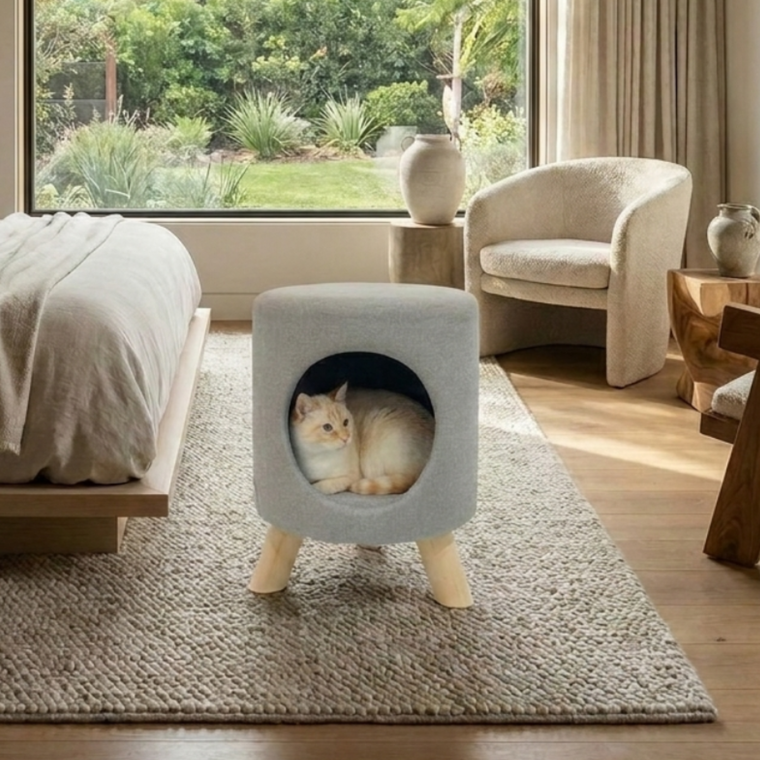 Wallie Foot Stool and Pet Nook for Cats or Small Dogs