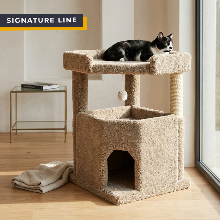 Cat's Choice Extra Large Corner Condo Palace with Loft