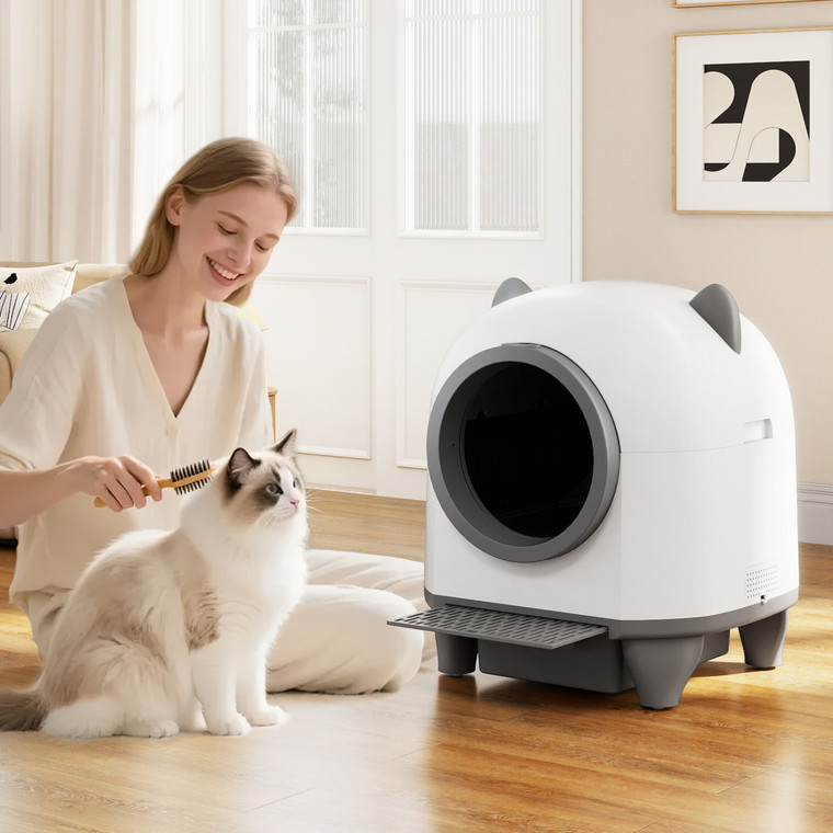 Self-cleaning litter box for multi-cat and senior homes - CatsPlay.com